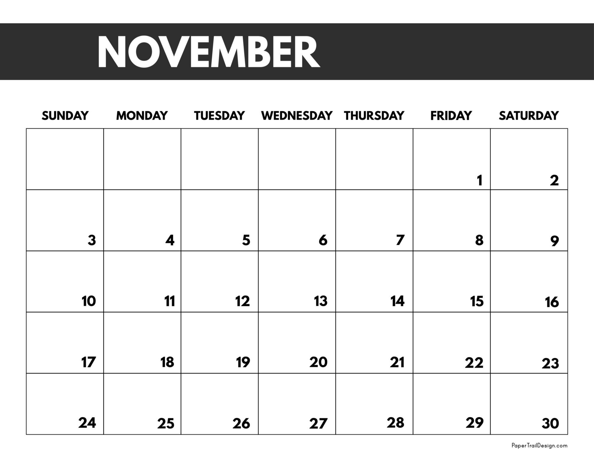2024 free monthly calendar templates paper trail design