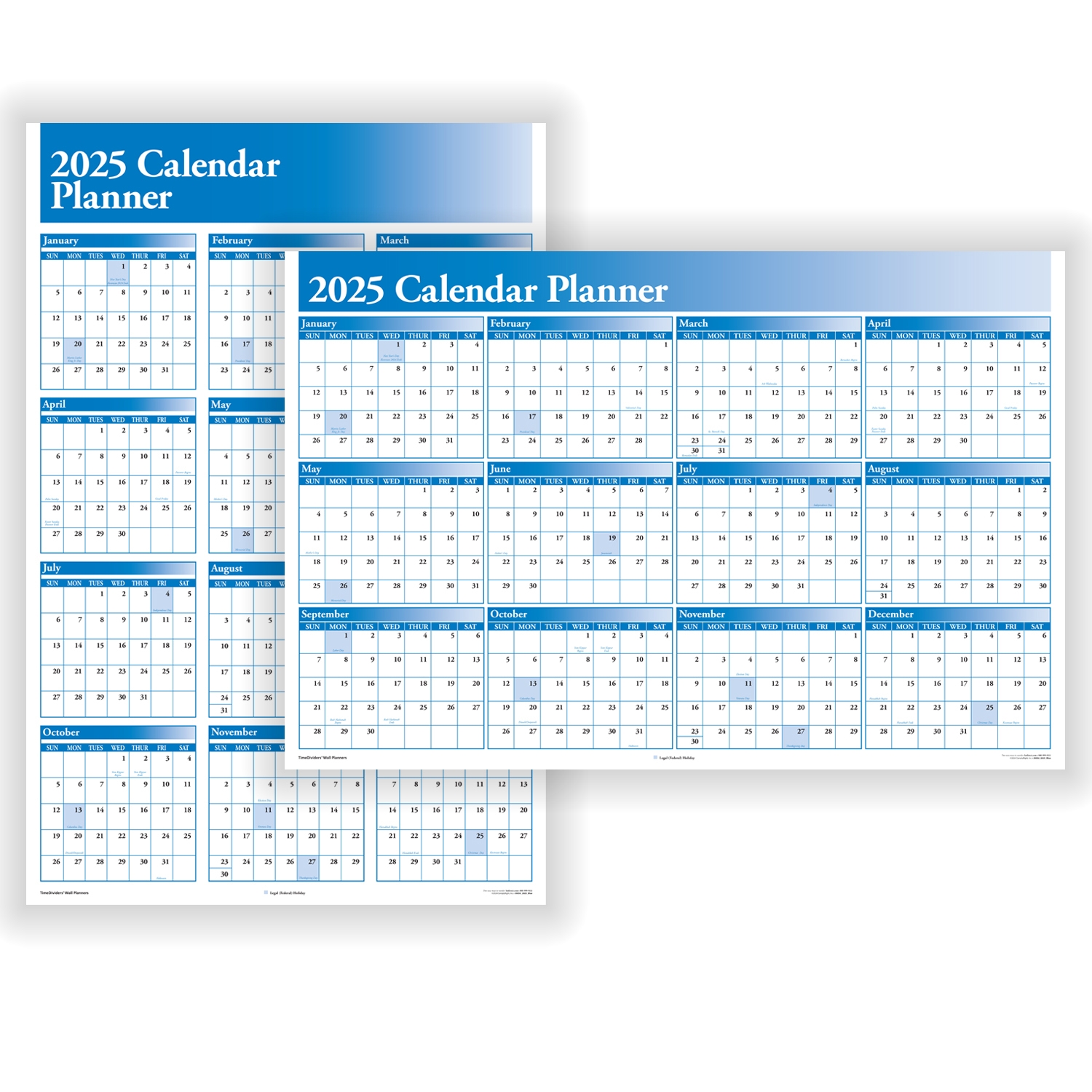 2025 Large Calendar Planner 36 X 24 HRdirect