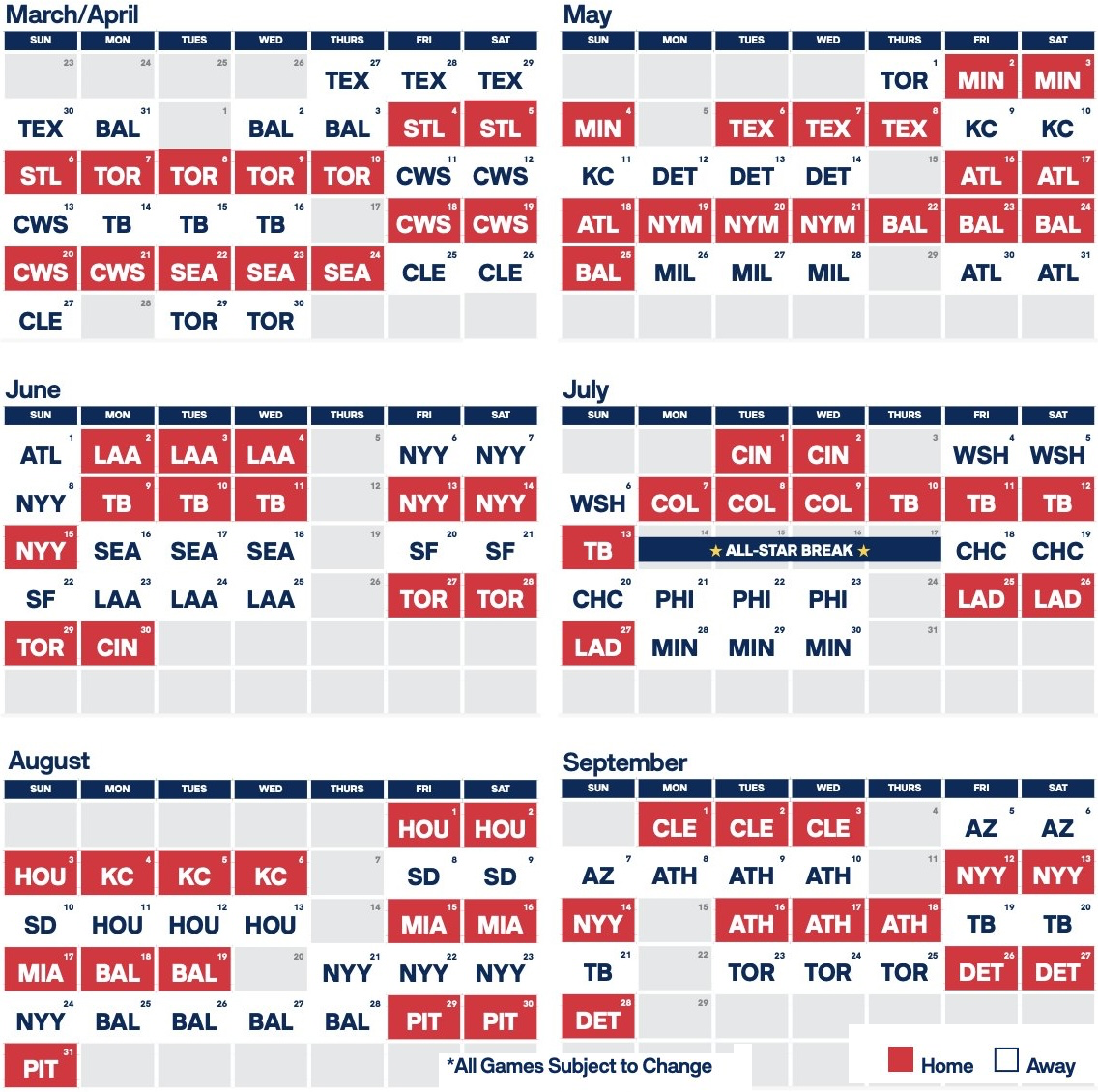 2025 Red Sox Schedule