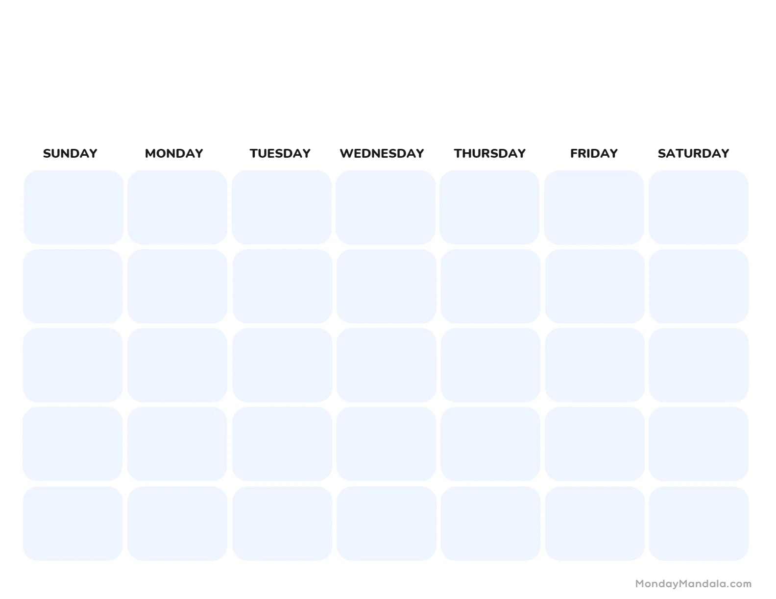 32 Blank Calendar Templates Free PDF Printables 