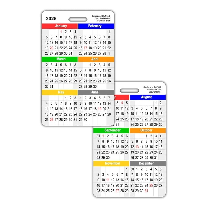 Amazon 2025 Monthly Calendar Badge Card Vertical Pack Of 5 Office Products Amazon 2025 Monthly Calendar Badge Card Vertical Pack Of 5 Office Products