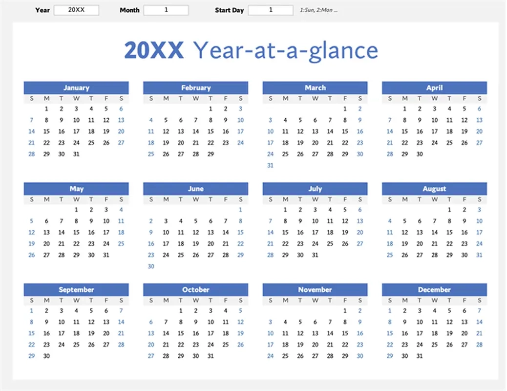 Blank Calendar Templates Microsoft Create