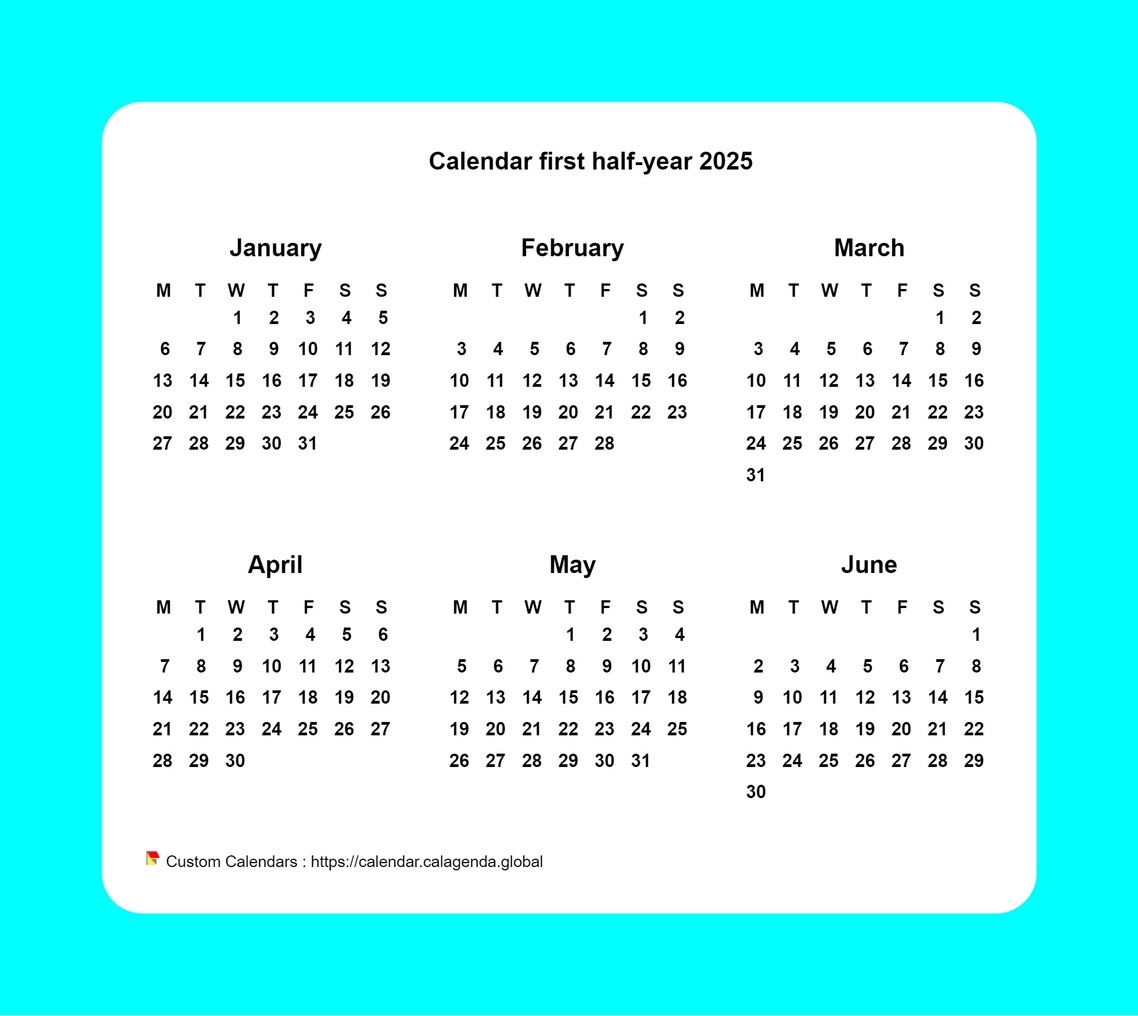 2025 Printable First Quarter Calendar