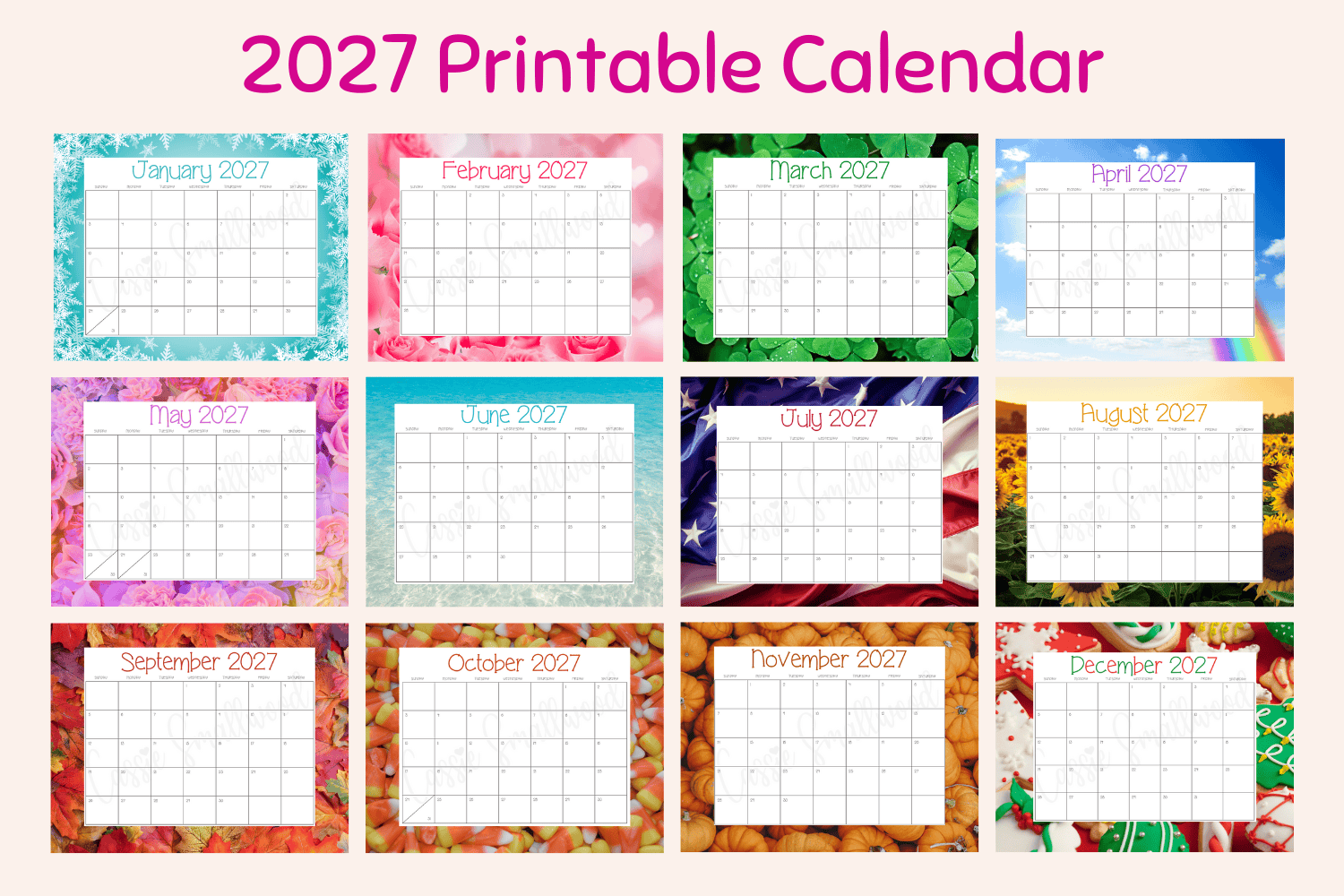 Calendar 12 Printable