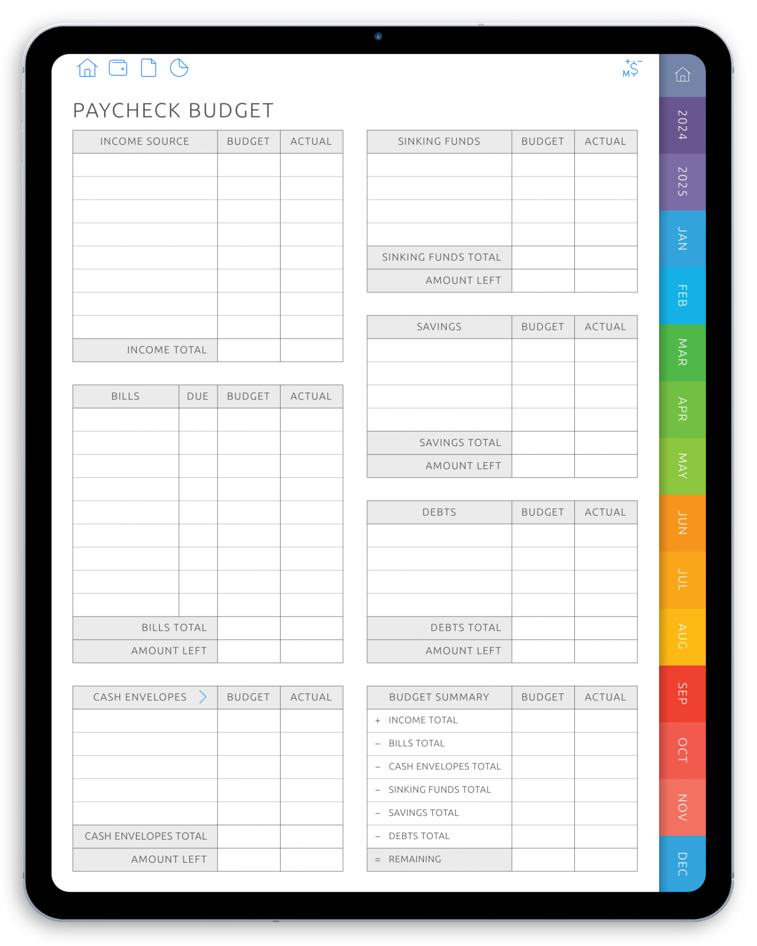 Digital Budget Planner PDF Track Finances Save Smarter
