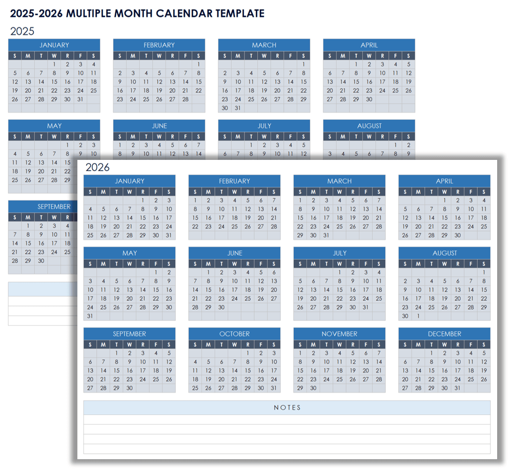 Free Google Sheets Monthly Calendar Templates Smartsheet