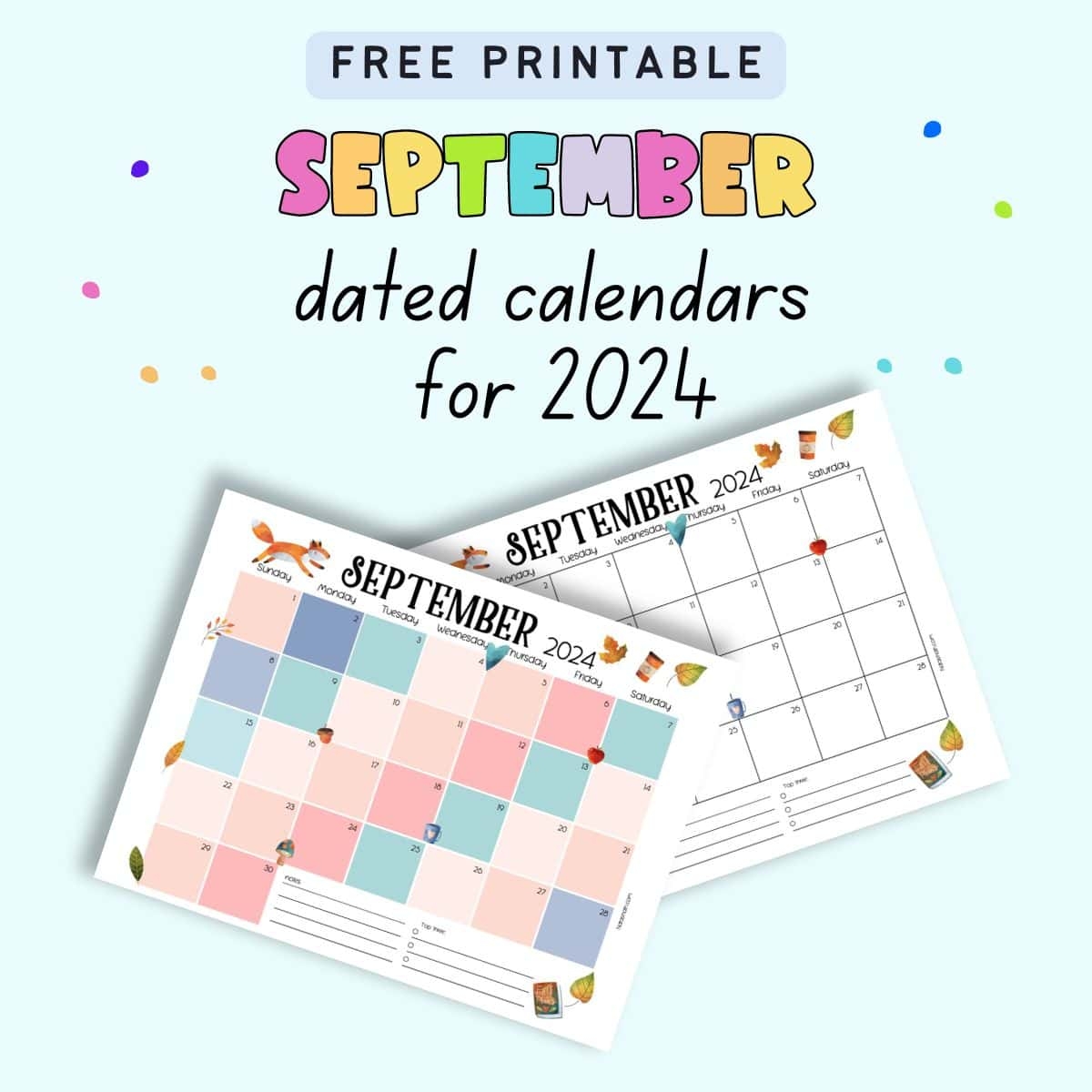 free printable september calendar for 2024 the artisan life