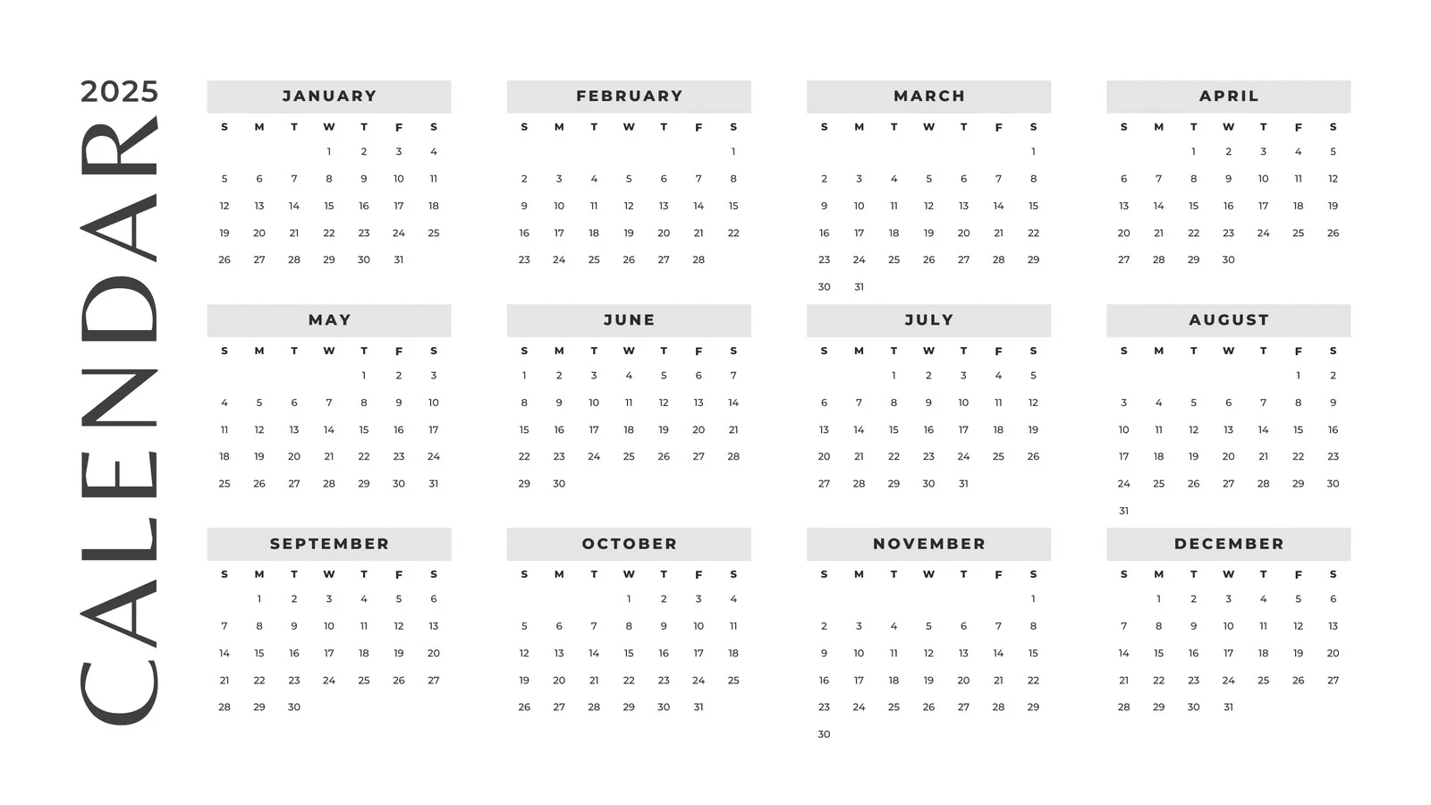 page 2 free printable customizable monthly calendar templates canva