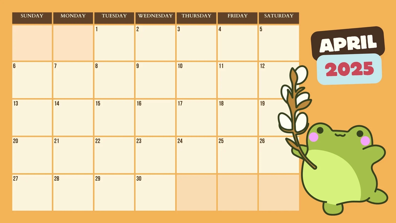 Page 2 Free Printable Customizable Monthly Calendar Templates Canva