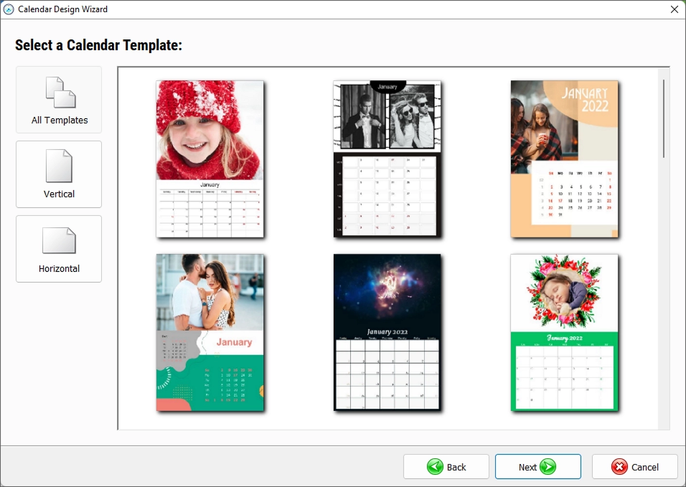 photo calendar creator easy software with 250 templates