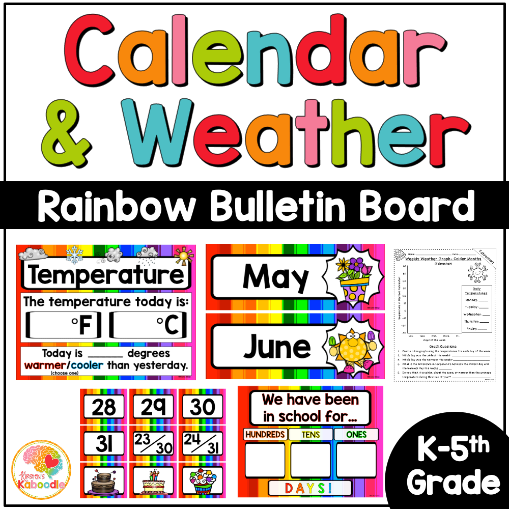 Calendar Bulletin Board Printables