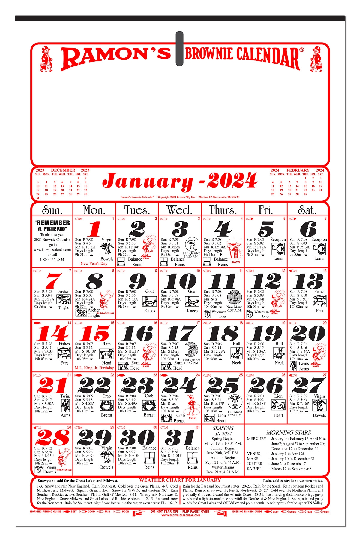 Free Printable Almanac Calendar 2025