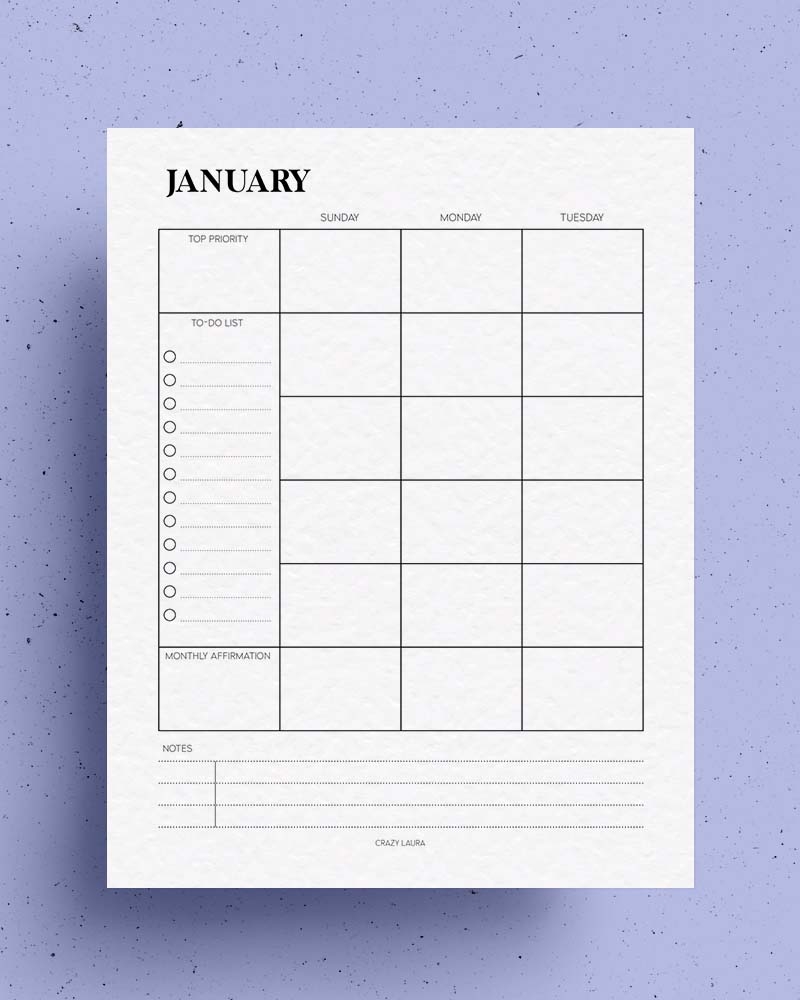 Student Planner Printable Pack With 16 Pages Crazy Laura Student Planner Printable Pack With 16 Pages Crazy Laura