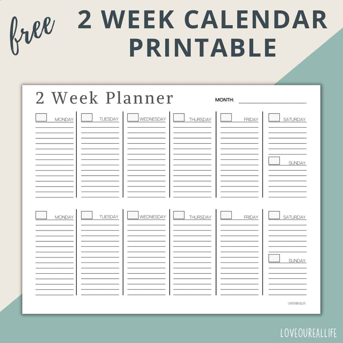 2 Year Printable Calendar