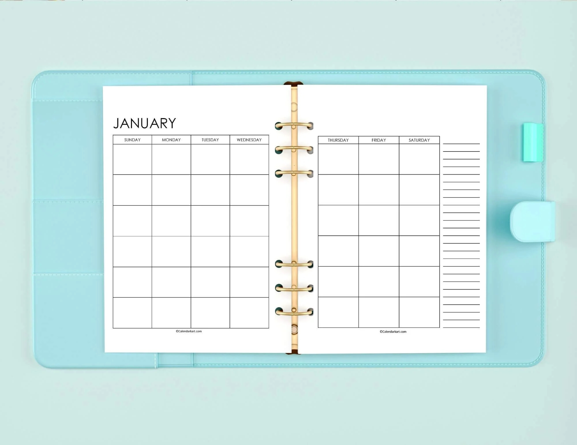 2 Page Monthly Calendars 2024 And Undated Versions CalendarKart
