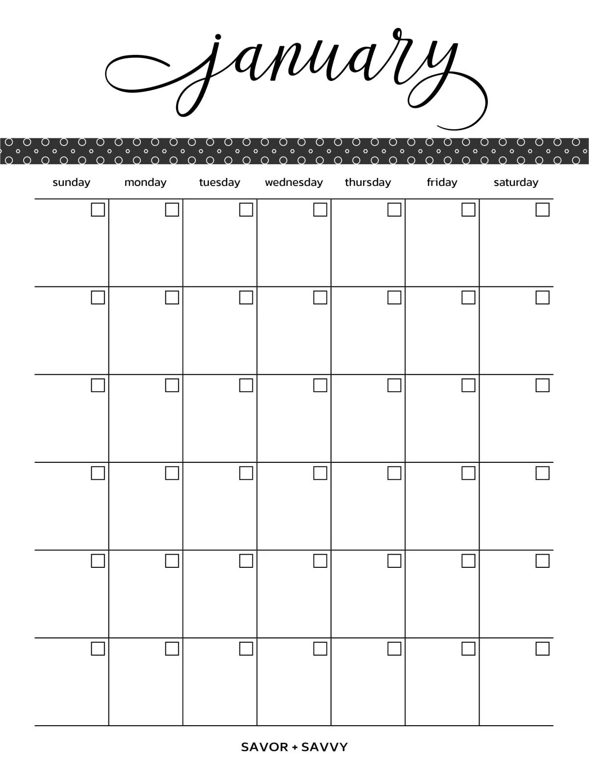 Free Printable Calendar Pages