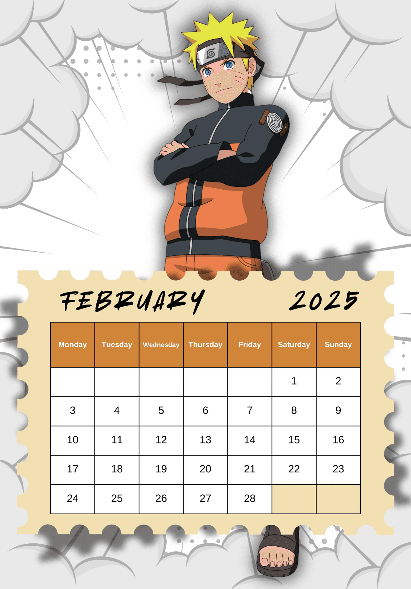 2025 Anime Calendar By Prodiodigitals Raket PH