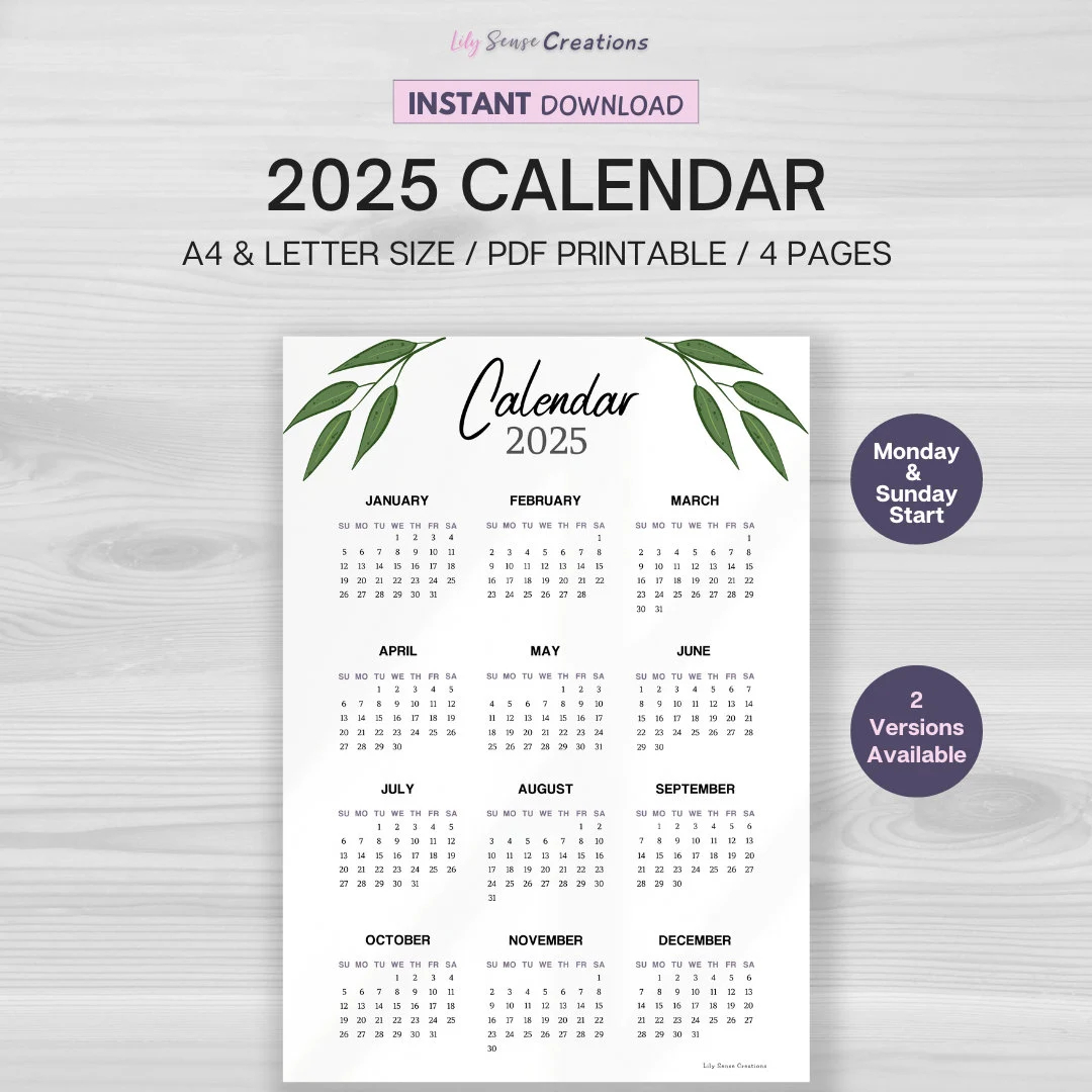 Open Office 2025 Printable Calendar