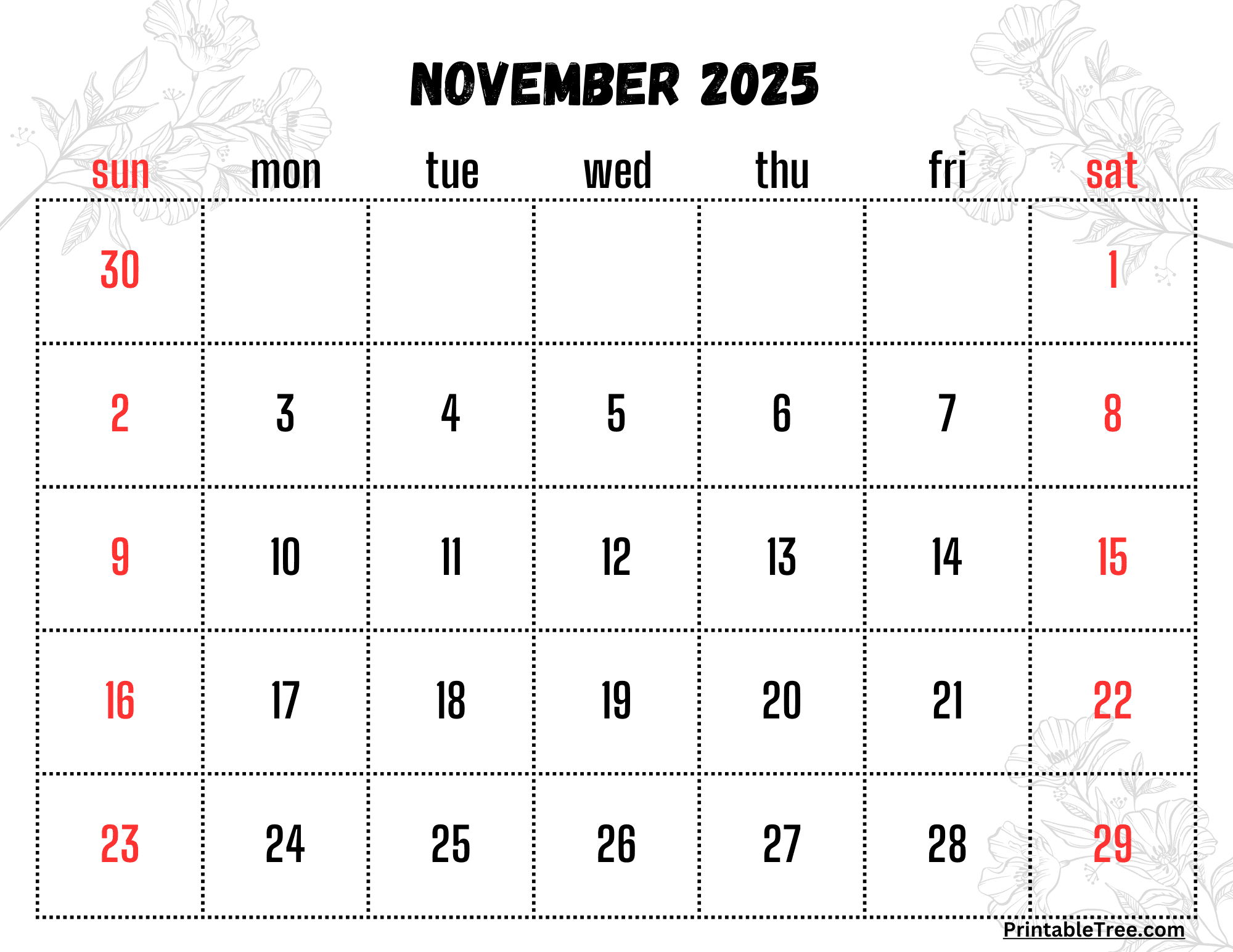 2025 Calendar Printable PDF With Holidays Template Free