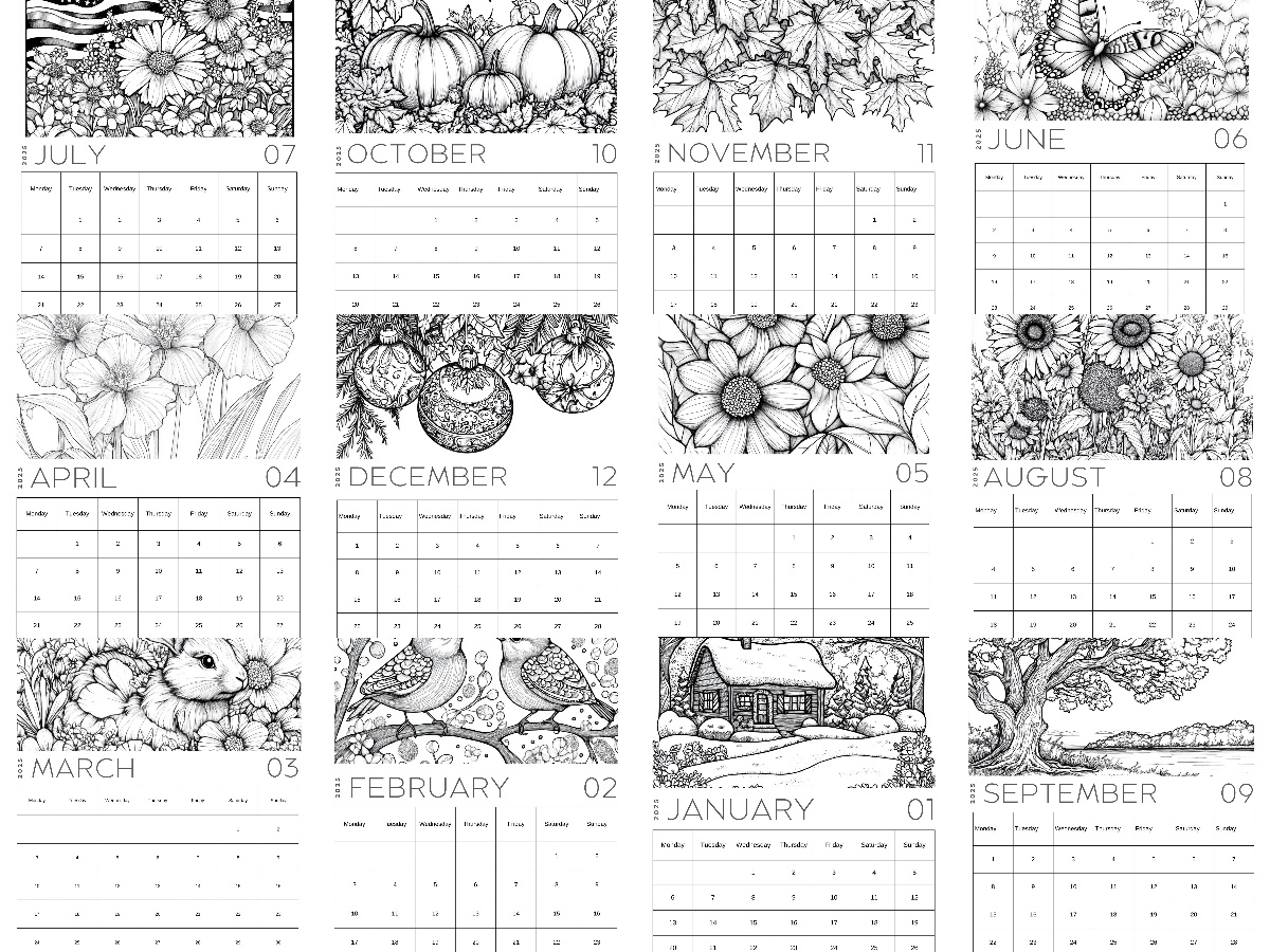 Free Calendar Printables 2025