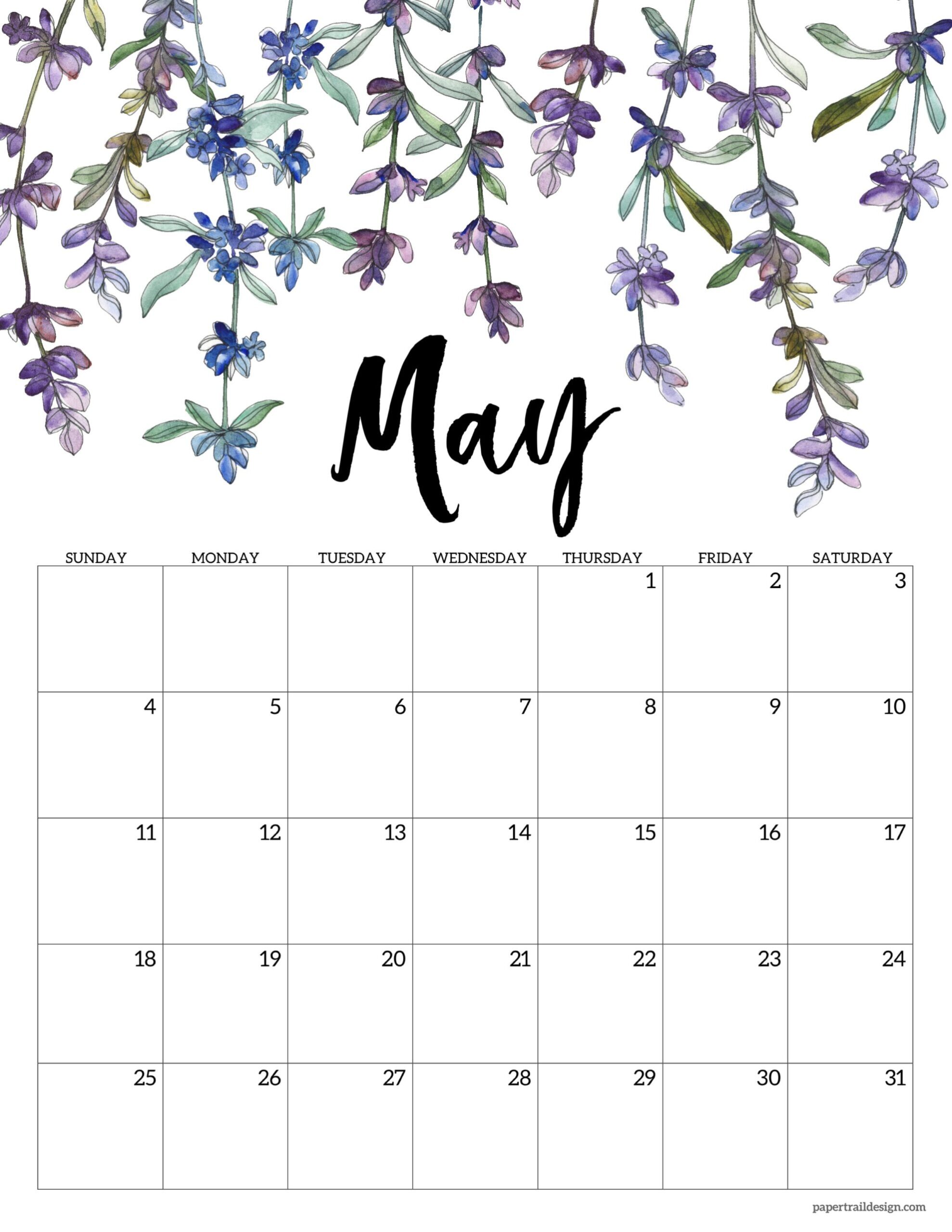 2025 Free Printable Calendar Floral Paper Trail Design 2025 Free Printable Calendar Floral Paper Trail Design