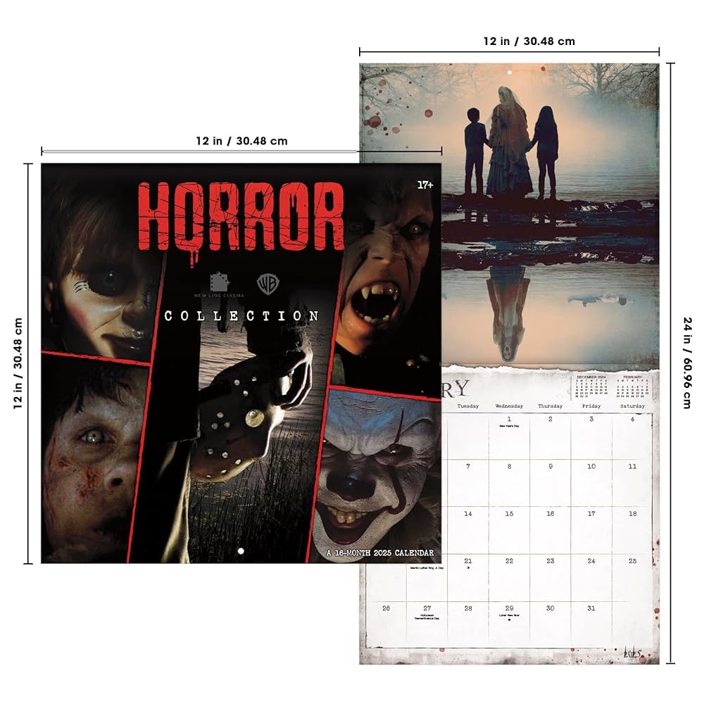 2025 Horror Collection Wall Calendar Trends International 9781438899183 Amazon Books
