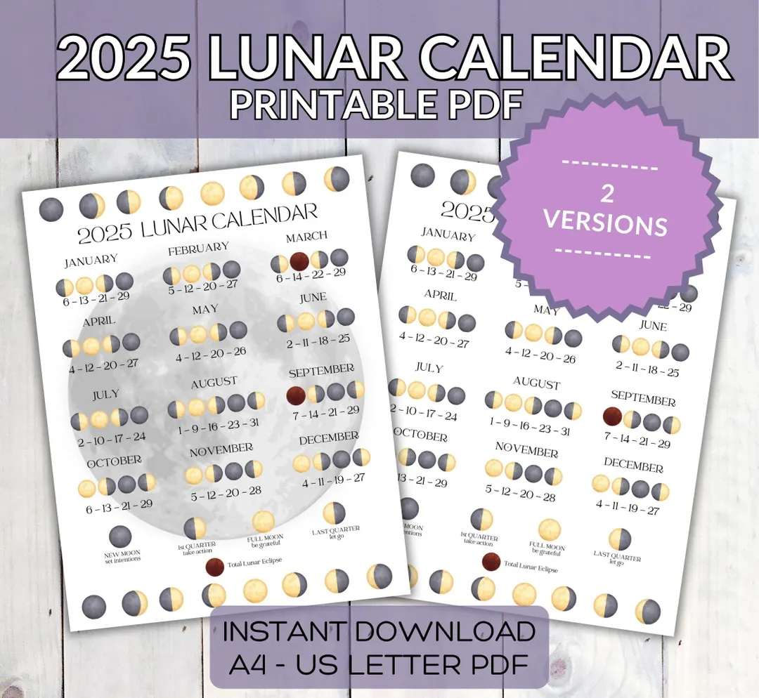 Printable Lunar Calendar