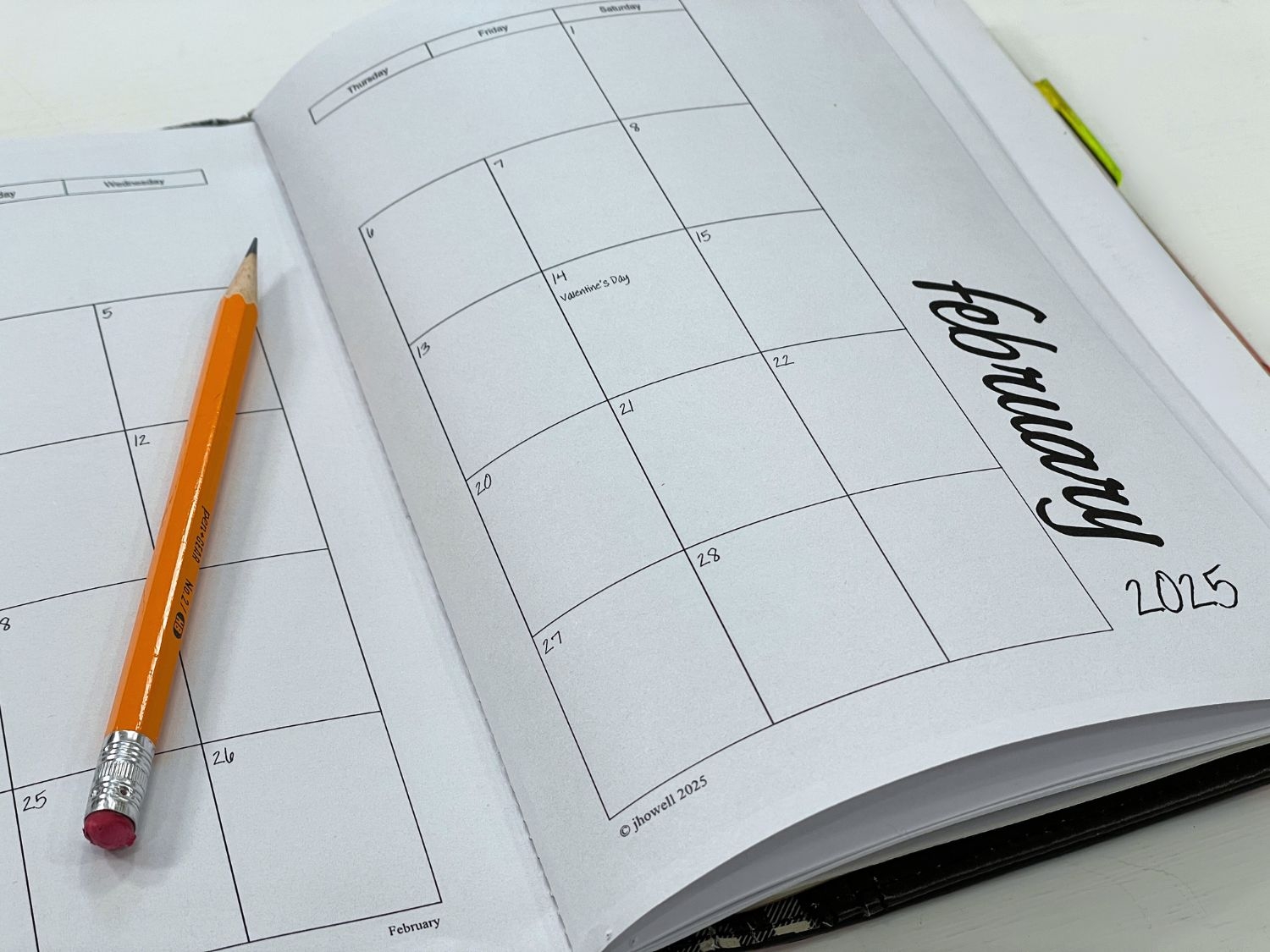 2025 Planner Calendar PDF Printable You Make It Simple