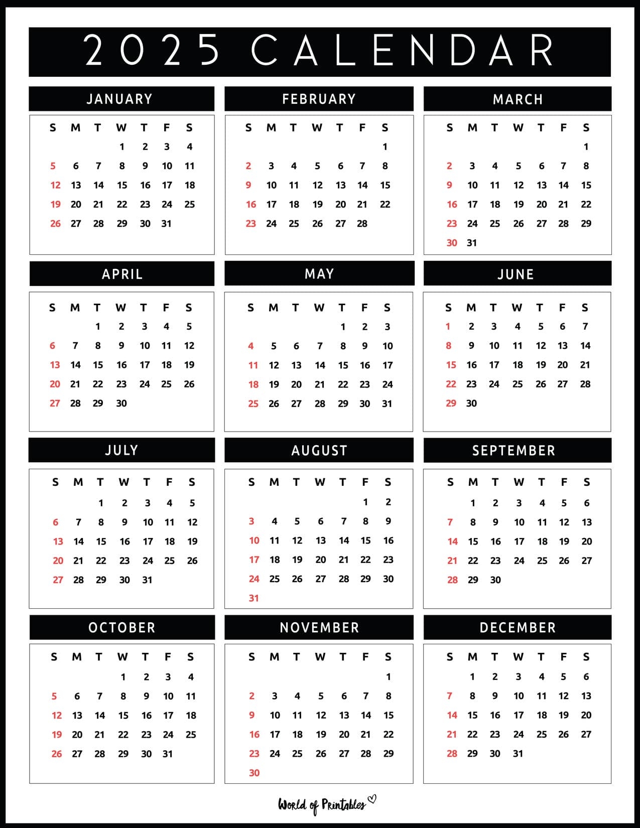 Printable Scheduling Calendar 2025 Time