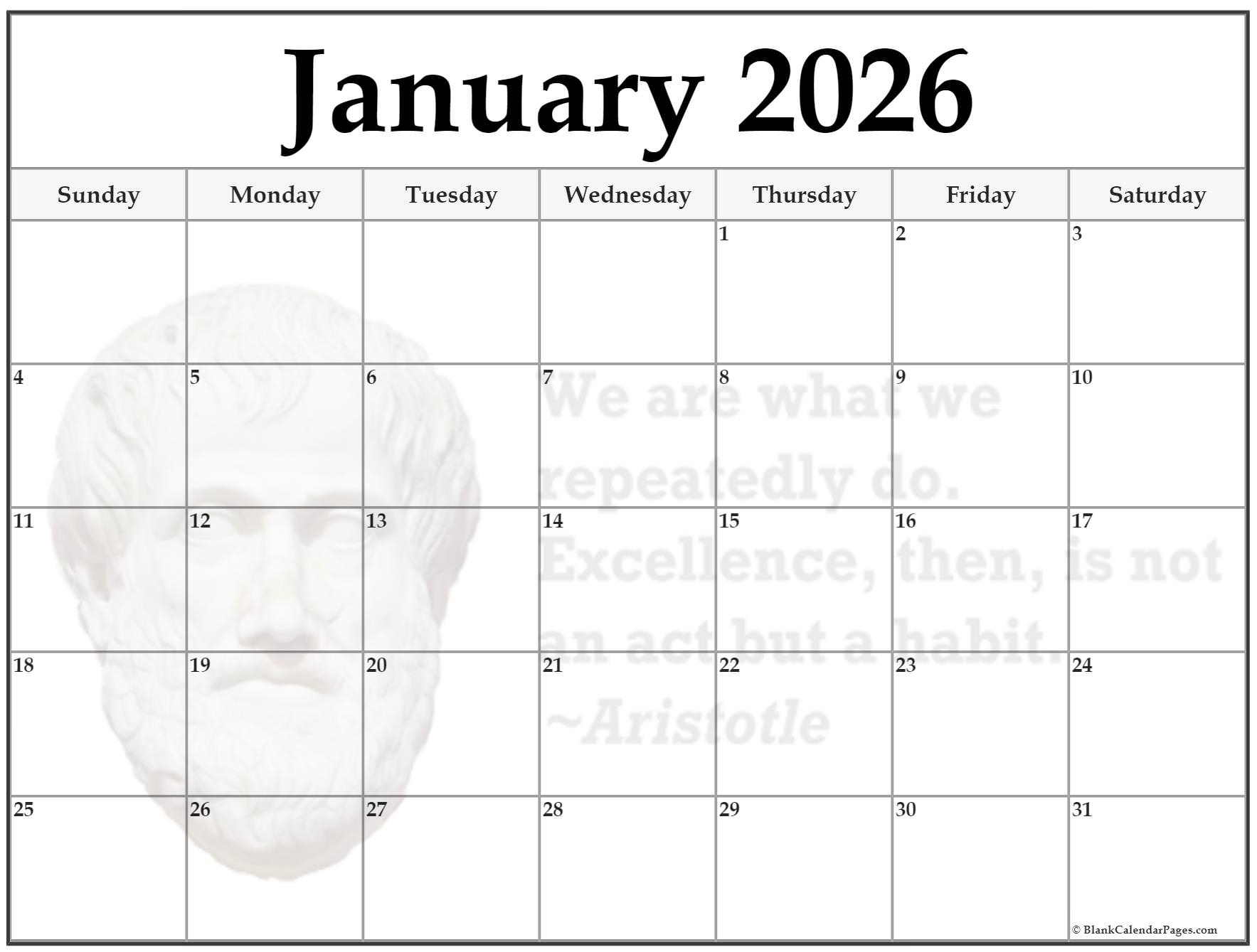 2026 And 2026 Blank Calendar Printable