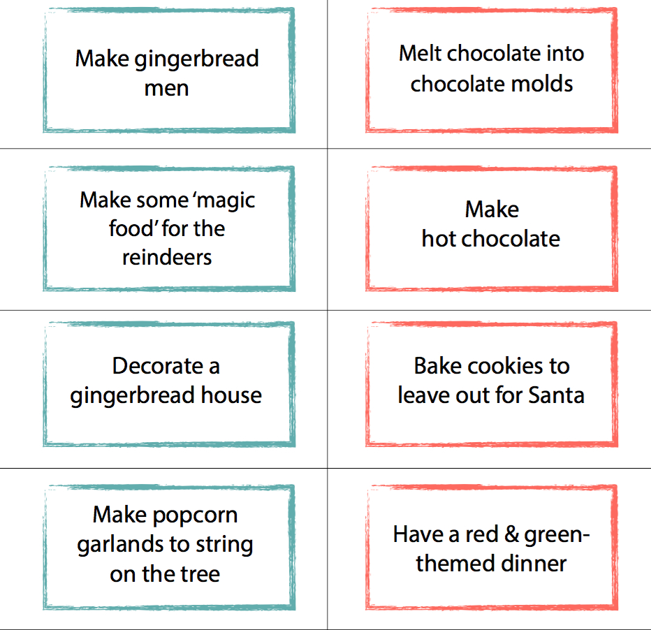 70 Activity Ideas For Your Christmas Advent Calendar Blog Home Organisation The Organised You