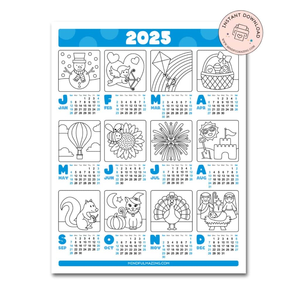 Printable Free Calendars 2025