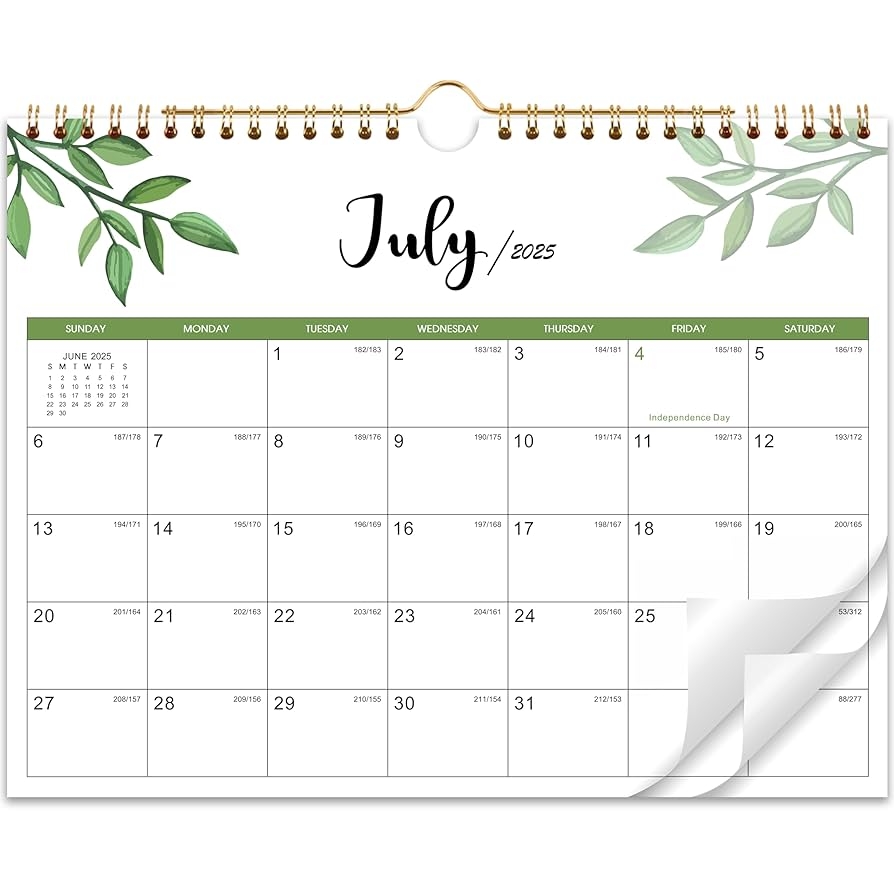 Amazon 2025 2026 Calendar 2025 2026 Wall Calendar Jul 2025 Dec 2026 11 X 8 5 Small 18 Monthly Calendar 2026 With Thick Paper And Julian Date Office Products