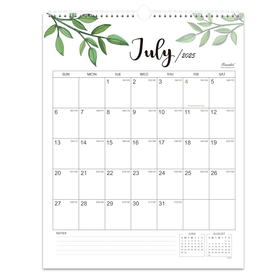 2025 Vertical Printable Calendar