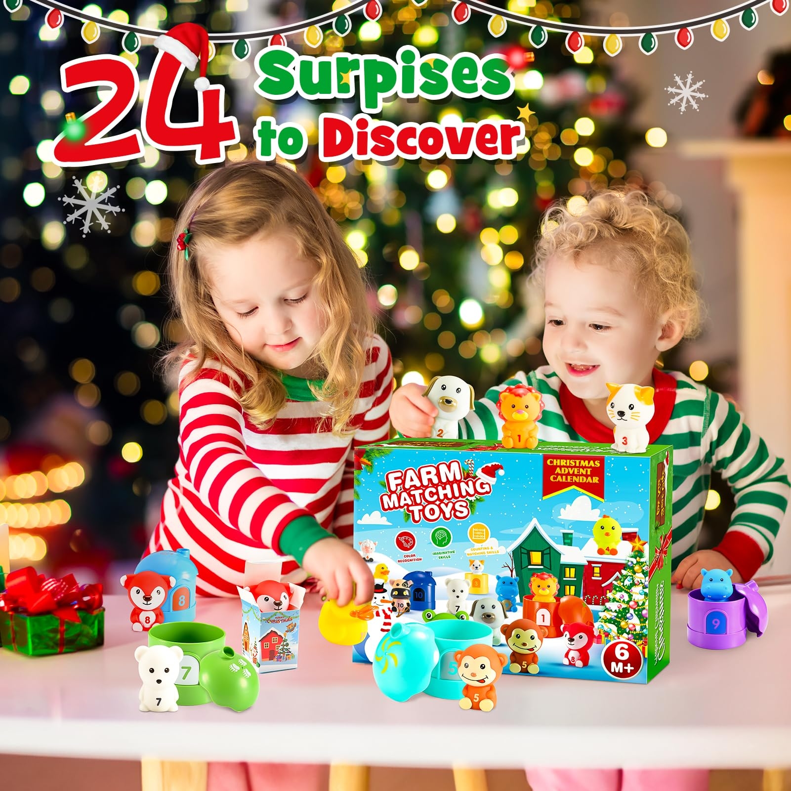 Amazon 2025 Christmas Advent Calendar 24 Days Countdown Calendars Finger Puppets With Farm Animal Toys For Toddlers Preschool Learning Educational Toys Xmas Gifts For 1 3 Year Olds Boys Girls Montessori Toy Amazon 2025 Christmas Advent Calendar 24 Days Countdown Calendars Finger Puppets With Farm Animal Toys For Toddlers Preschool Learning Educational Toys Xmas Gifts For 1 3 Year Olds Boys Girls Montessori Toy