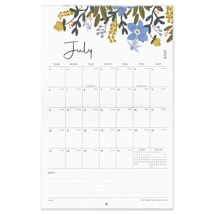 Amazon 2025 Wall Calendar Cabbrix Large Wall Calendar 2025 2026 22 3 4 X 14 3 4 Calendar From Now To July 2026 Monthly Calendar Perfect For Organizing Planning Floral Design Office Products