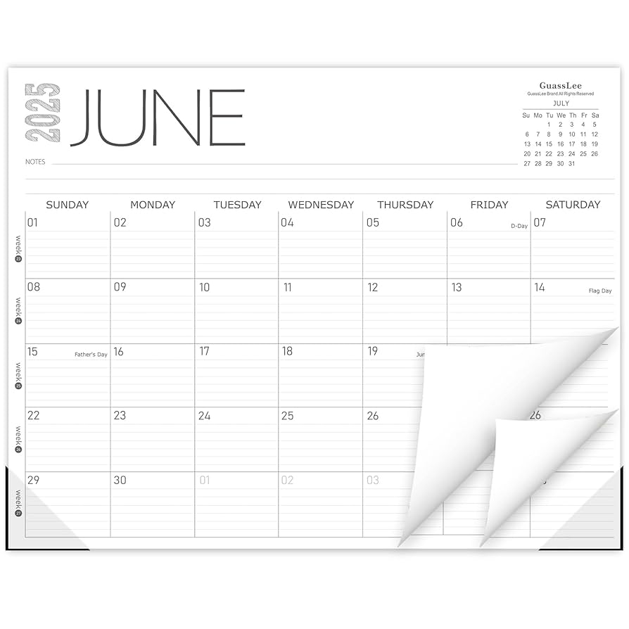 Printable Calendar 2025 26 With Lines For Notes