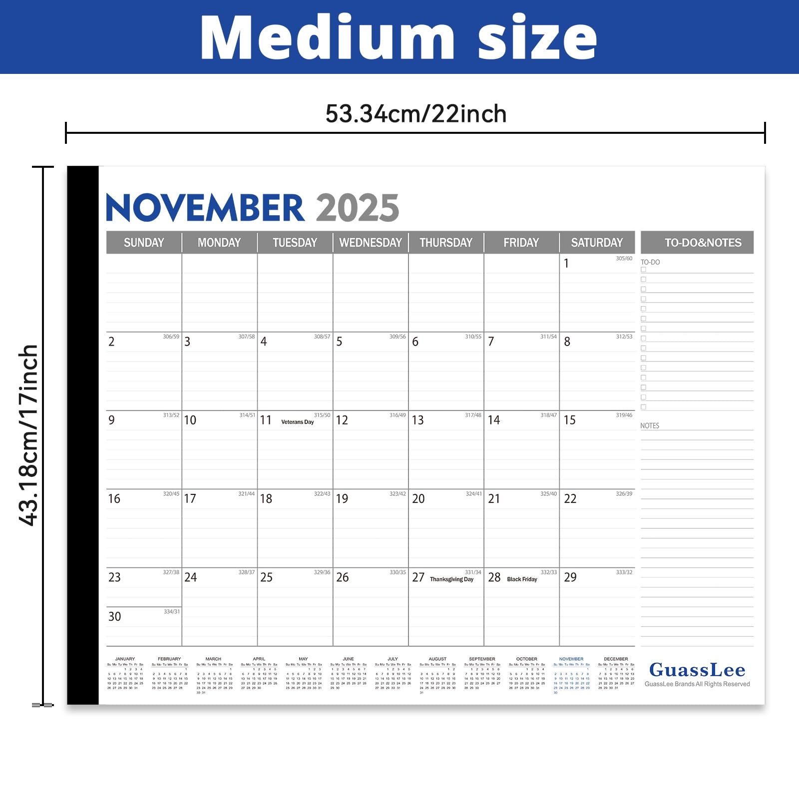 Printable Year At A Glance Calendar 2025-26