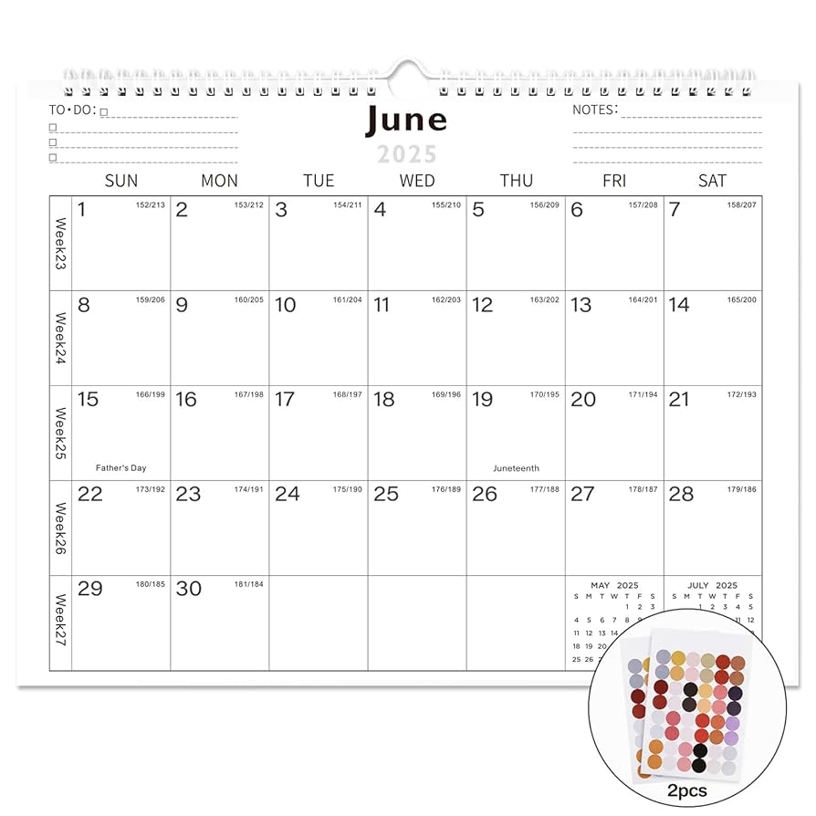Amazon Lbylyhxc Calendar 2025 2026 Includes January 2025 To June 2026 18 Monthly Wall Calendar 2025 14 7 X 11 5 Inches Thick Paper With Julian Dates And Block For New Year And Christmas Presents 2025 2026 Wall Calendar Simplicity Office 