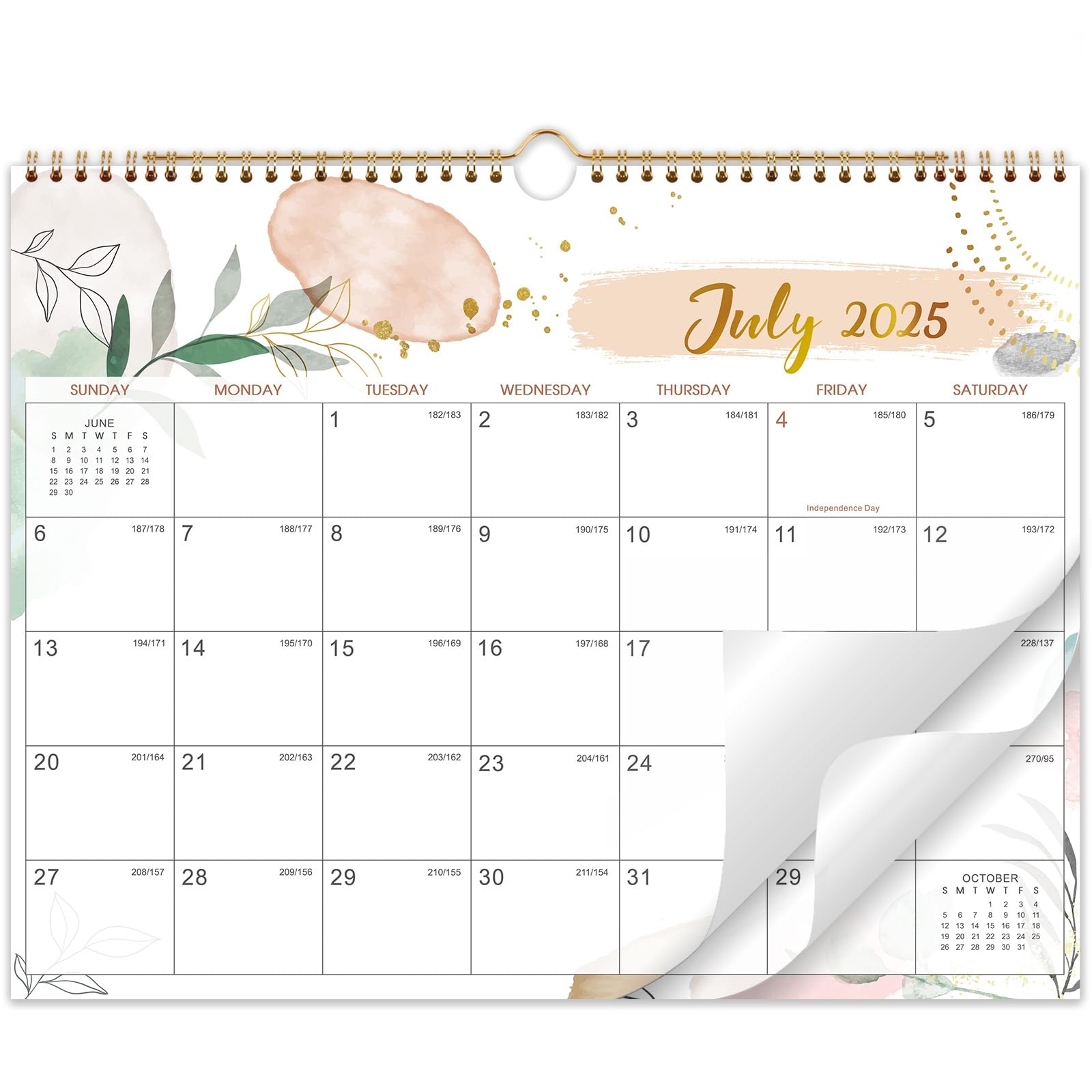Amazon Wall Calendar 2025 2026 Calendar 2025 2026 11 5 X 15 In July 2025 December 2026 18 Monthly Calendar Large Block With Julian Dates Thick Paper Holidays Hanging Hook Twin wire Binding Office Products