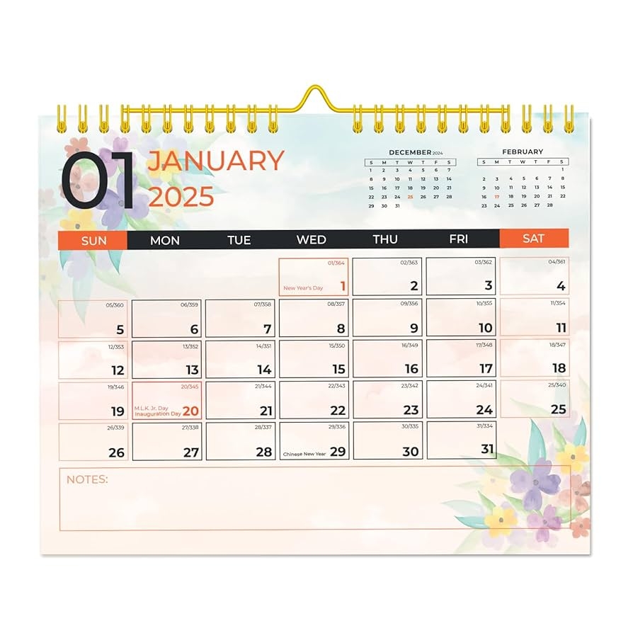 Amazon Wall Calendar 2025 2026 January 2025 June 2026 18 Month Planner Size 14 8 X 12 Office Products