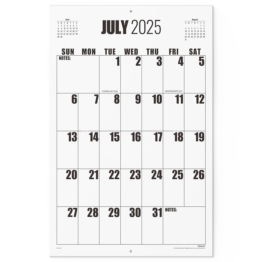 Printable Calendars 2026 July