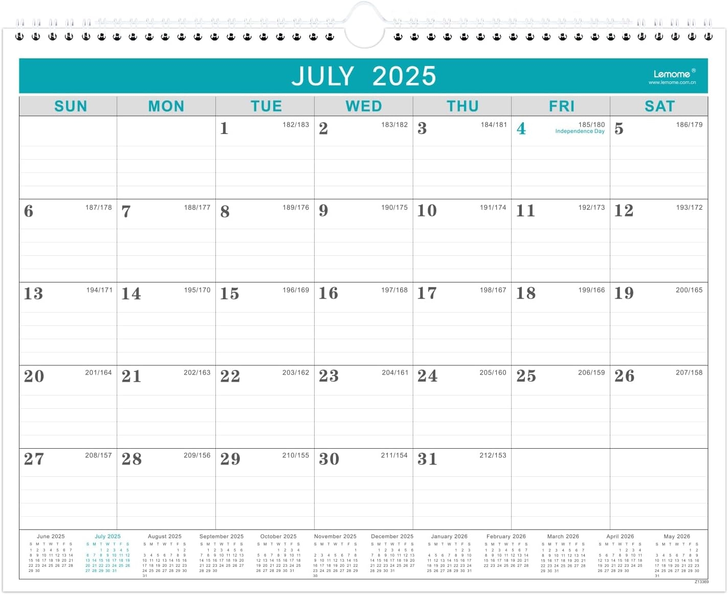 Calendar 2025 2026 18 Months Wall Calendar From Comoros Ubuy
