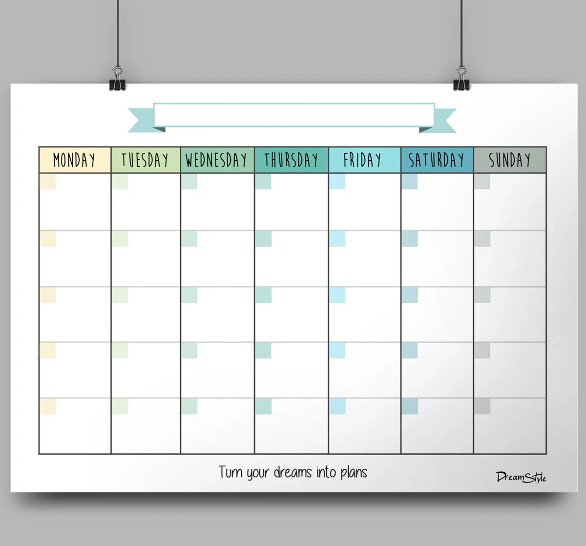 Calendar Monthly Planner Free Printable Behance