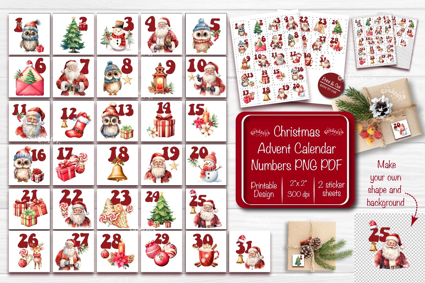 Countdown To Christmas Printable Calendar