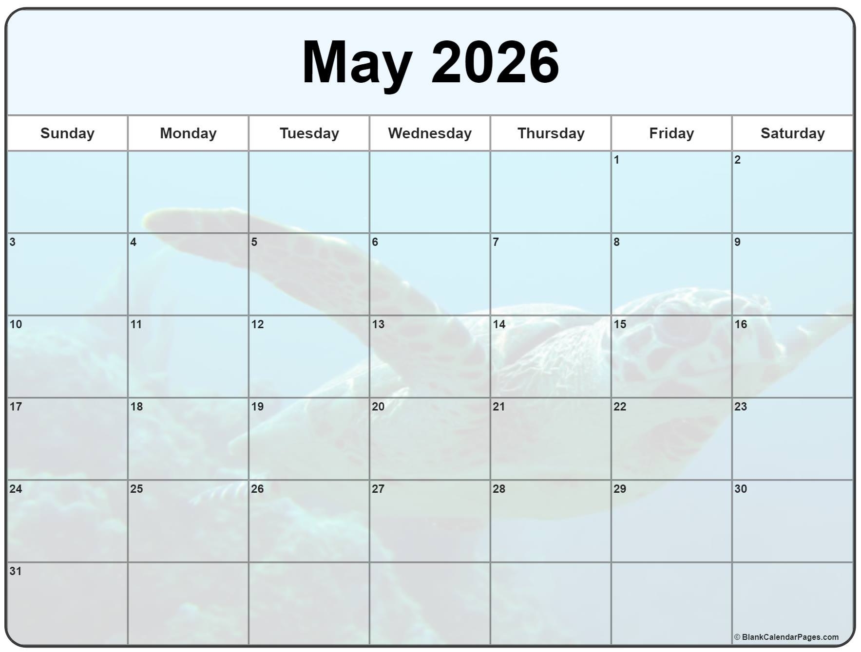 2026 May Calendar Printable
