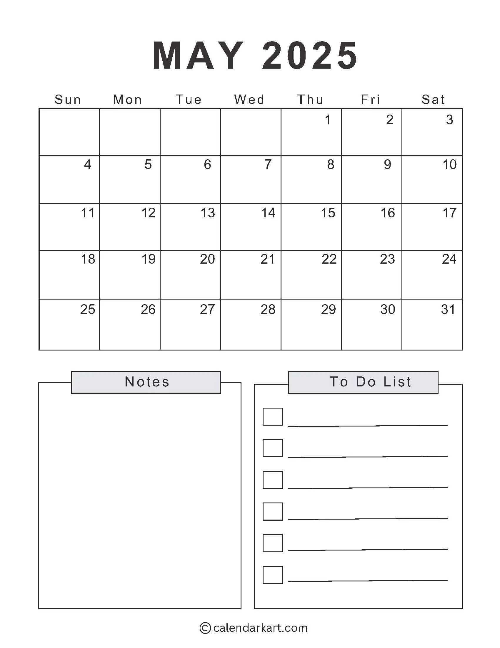 Cute May 2025 Calendars 8 Free Functional Templates