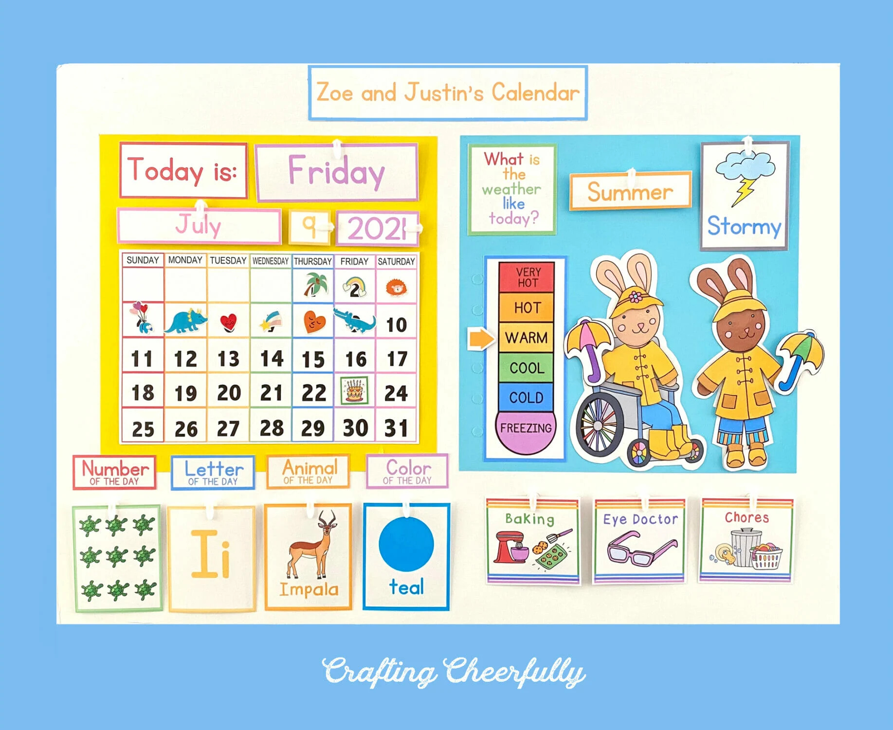 DIY Children s Calendar Free Calendar Printables In Multiple Languages 