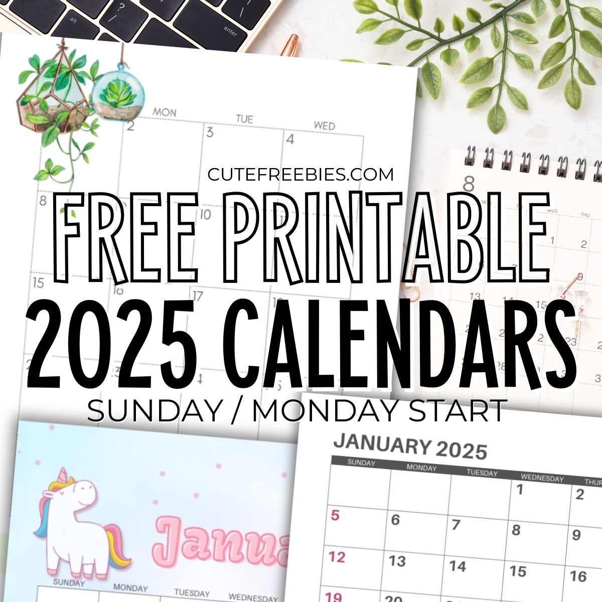 Calendar Printable Template 2025