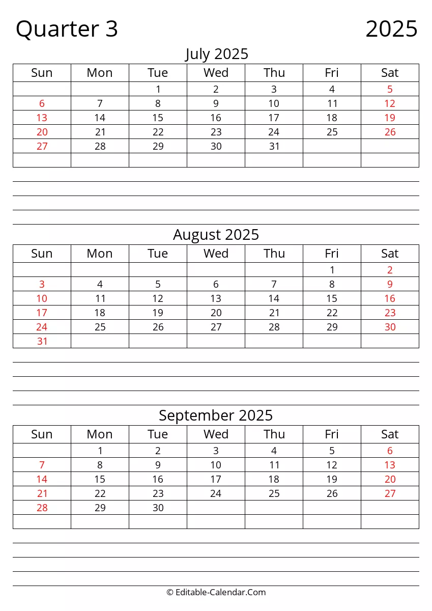 2025 Printable Calendar Starting Sunday